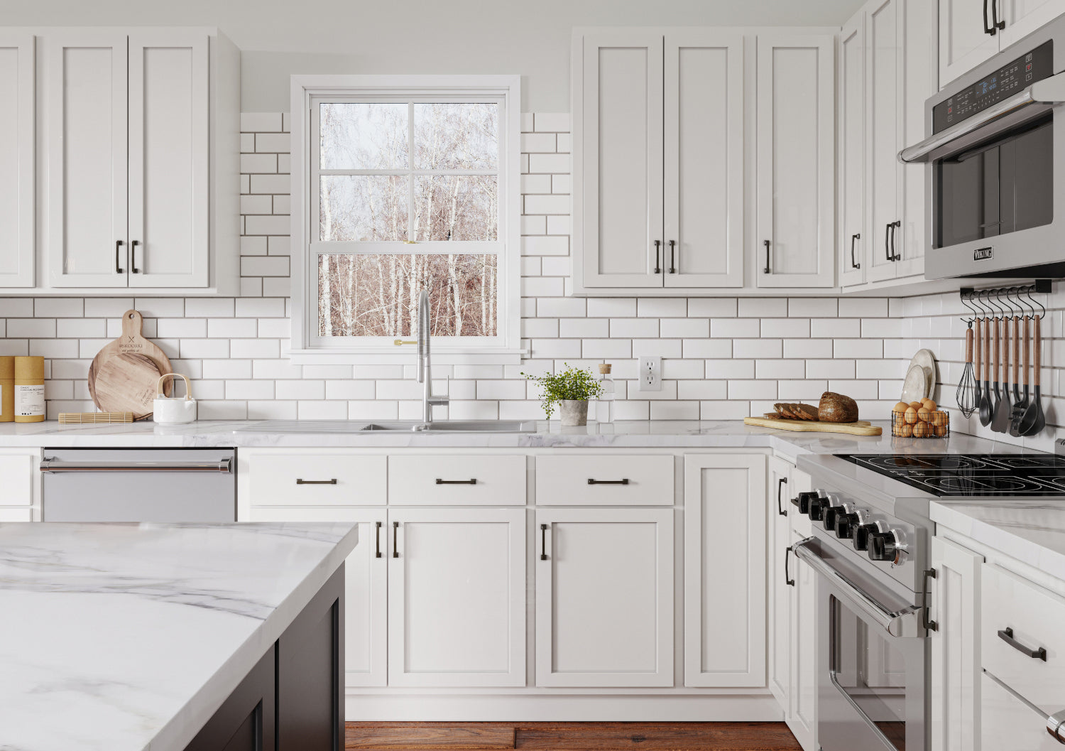 Pure White Kitchen Cabinets – Amishwerks Pure White Kitchen Cabinets ...