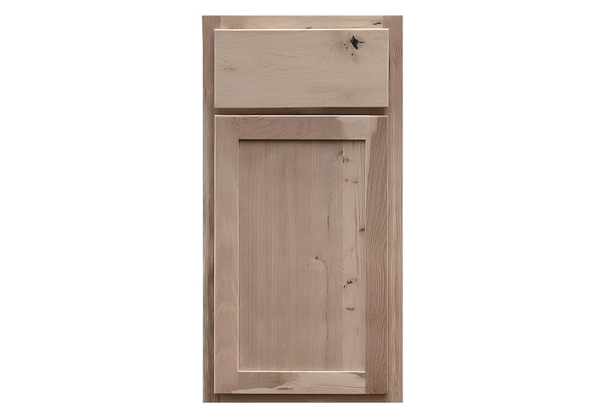 Amishwerks 10x10 L-Shaped Hickory Unfinished Kitchen Cabinets - 10x10 L-Shaped Kitchen Design Layout