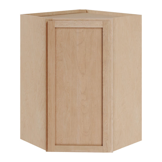 Amishwerks Cherry Unfinished Wall Cabinets Cherry Unfinished 24" x 30" Diagonal Corner Wall Cabinet