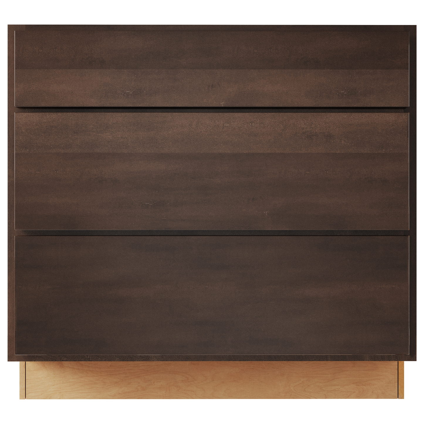 Amishwerks Espresso Base Cabinets Espresso 18" 3-Drawer Base Cabinet