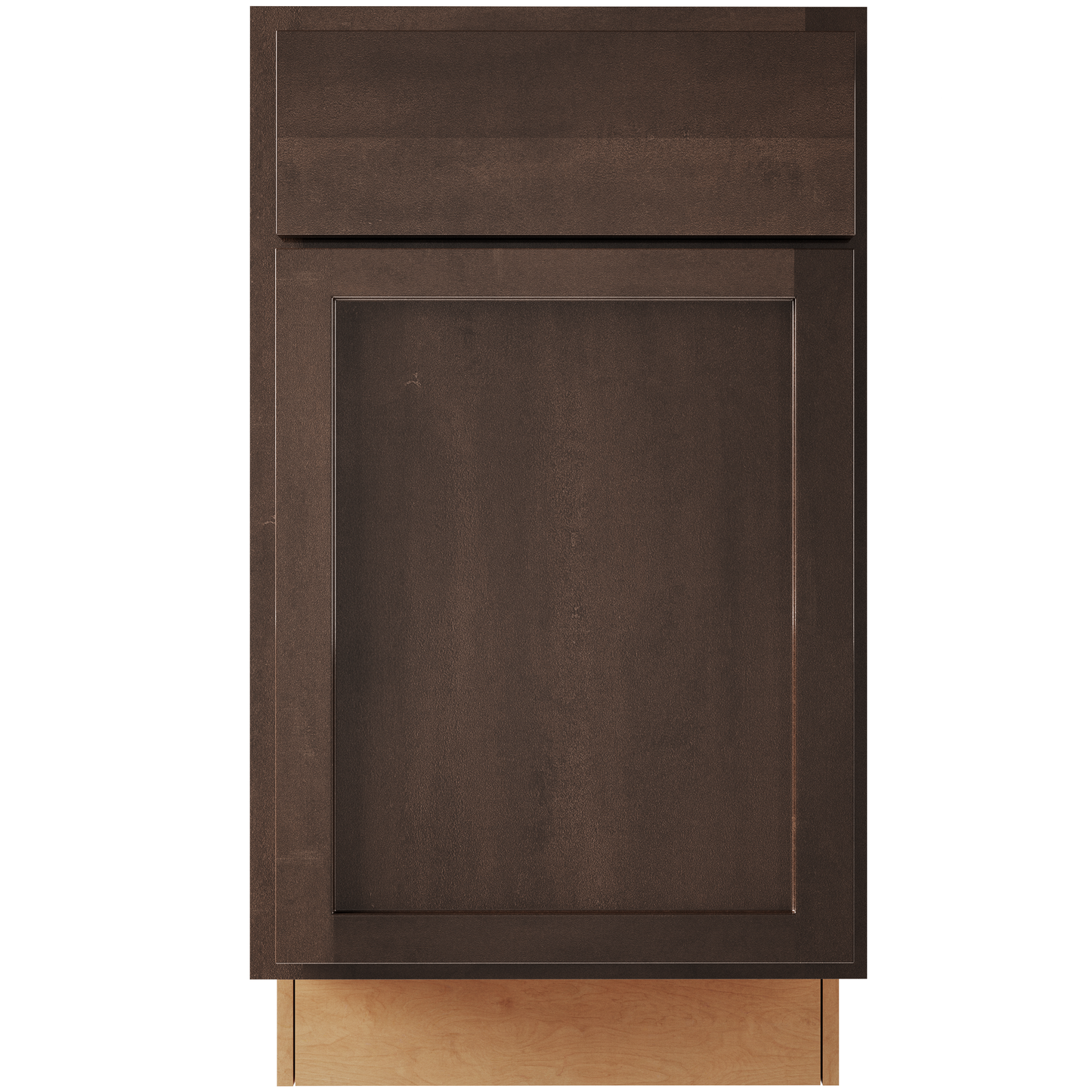 Amishwerks Espresso Base Cabinets Espresso 18" Base Cabinet w/ Double Trash Can Insert