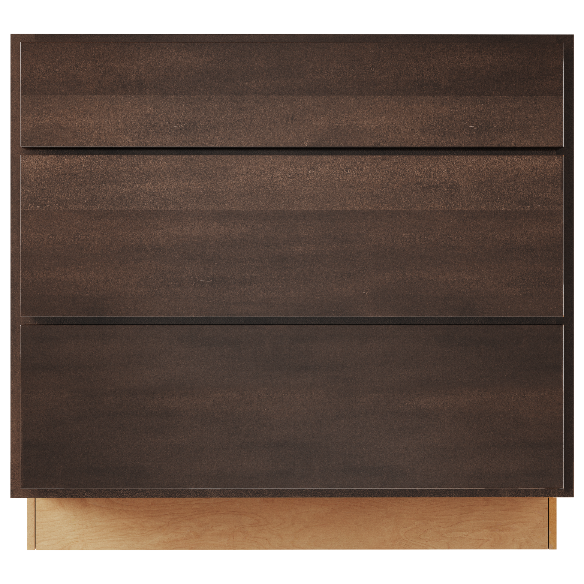 Amishwerks Espresso Base Cabinets Espresso 30" 3-Drawer Base Cabinet