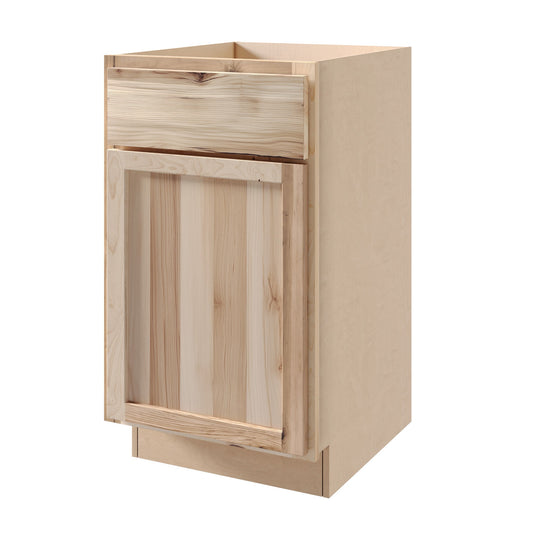 Amishwerks Hickory Unfinished Base Cabinets Hickory Unfinished 21" Base Cabinet