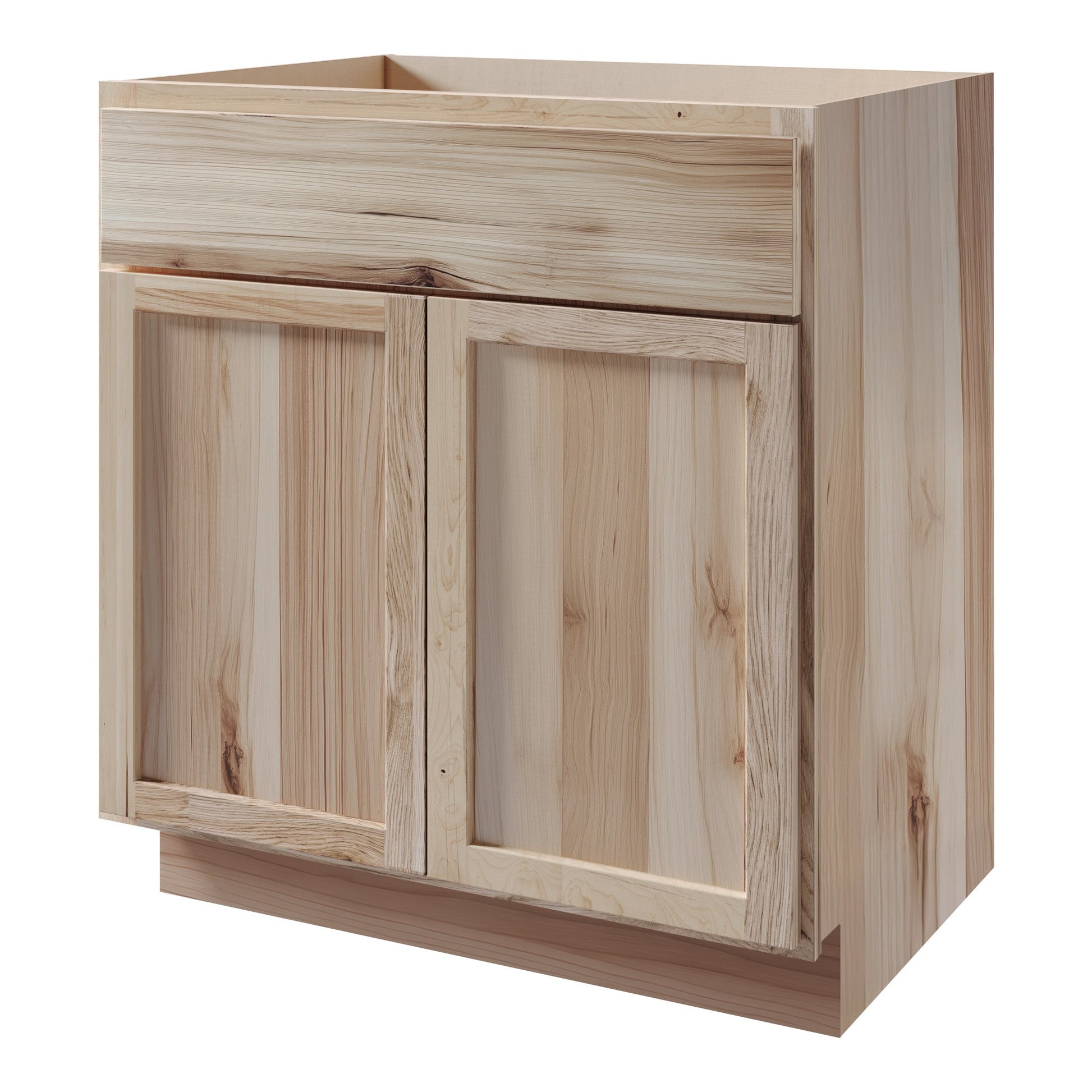 Amishwerks Hickory Unfinished Bathroom Vanities Hickory Unfinished 24" Bathroom Vanity Sink Base Cabinet