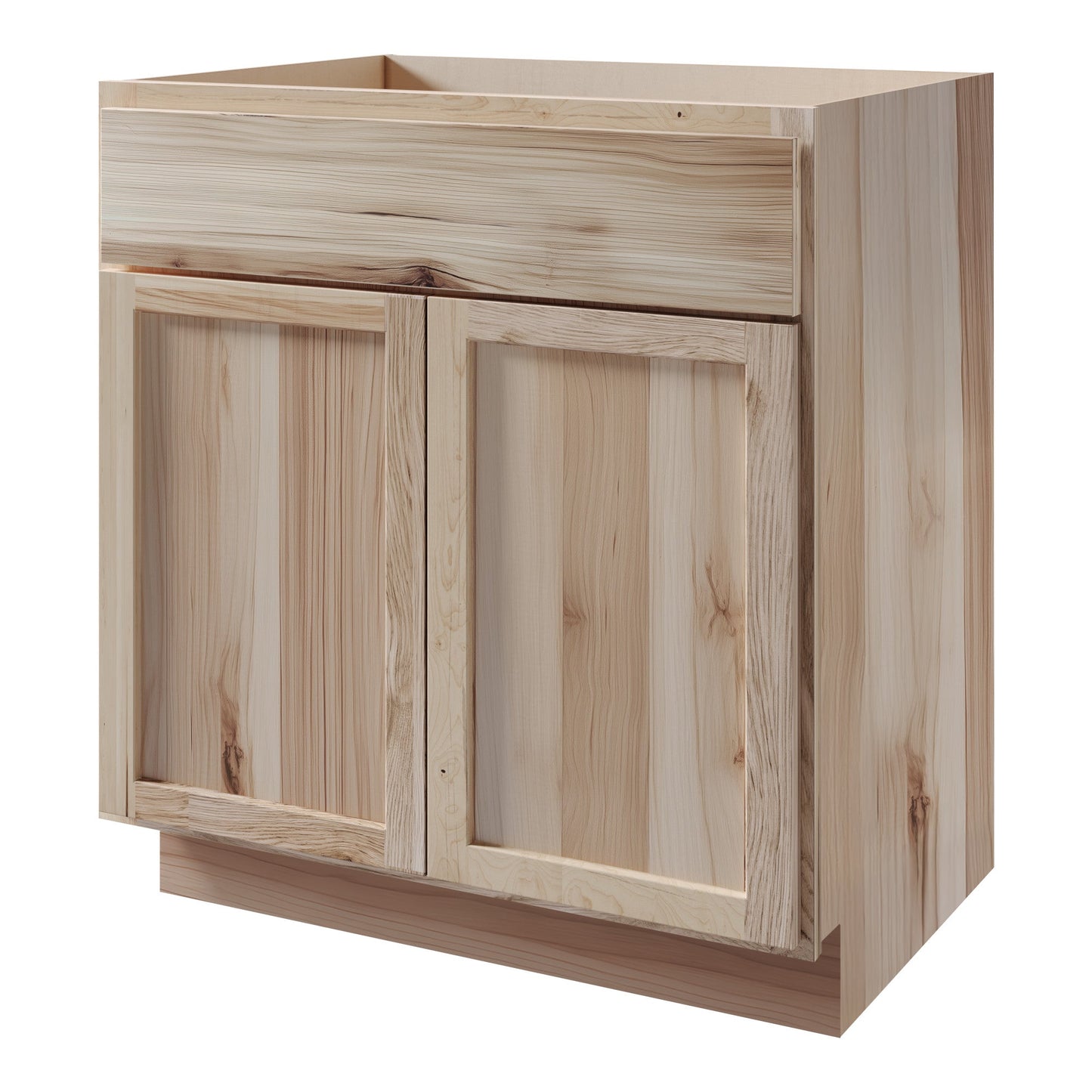 Amishwerks Hickory Unfinished Bathroom Vanities Hickory Unfinished 30" Bathroom Vanity Sink Base Cabinet