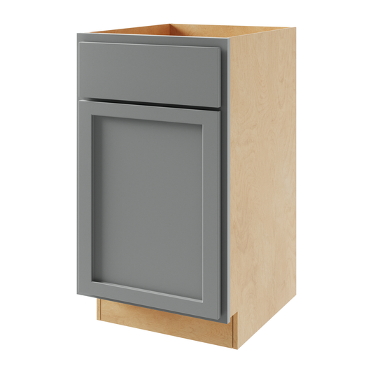Amishwerks Magnetic Grey Base Cabinets Magnetic Grey 15" Base Cabinet