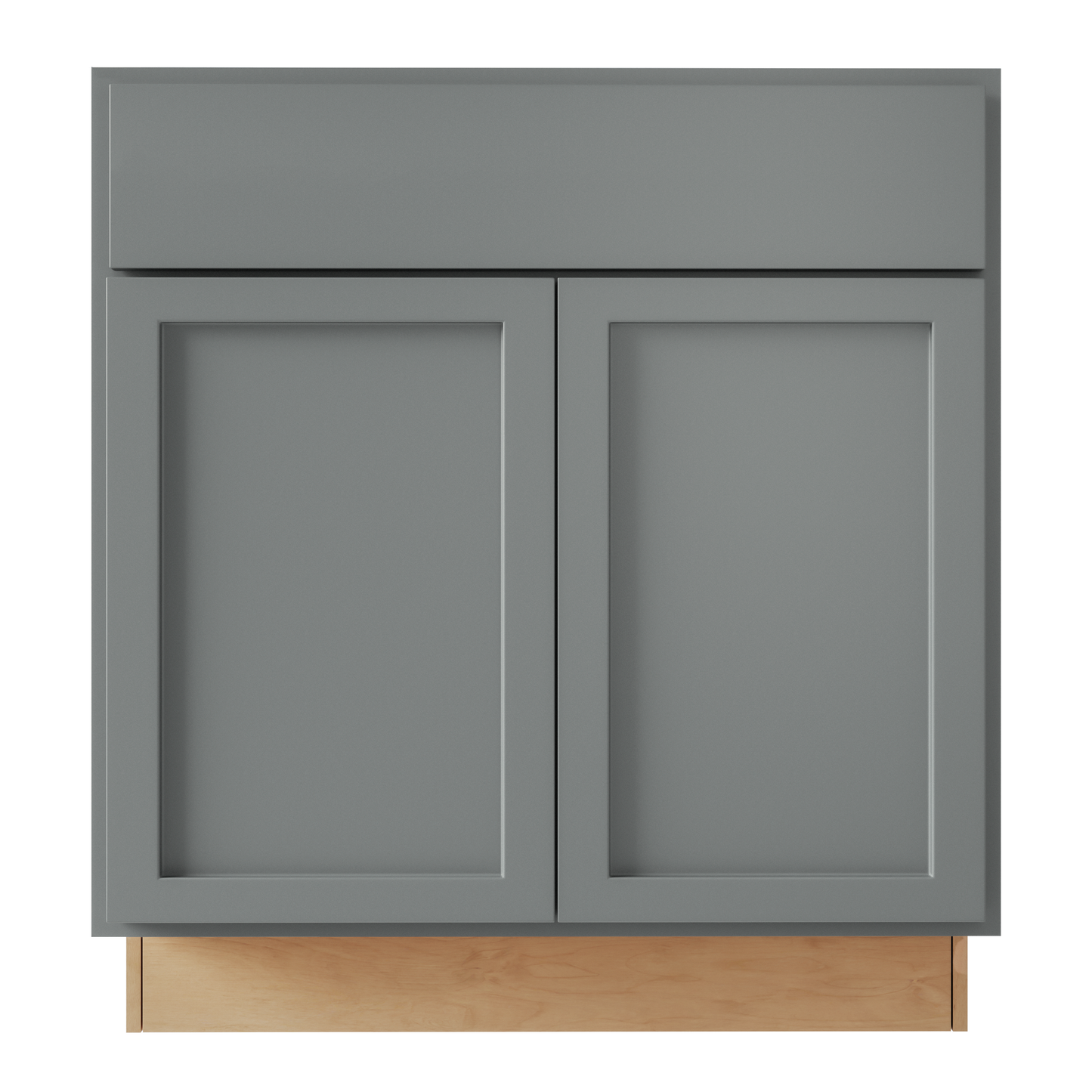 Amishwerks Magnetic Grey Base Cabinets Magnetic Grey 36" Sink Base Cabinet
