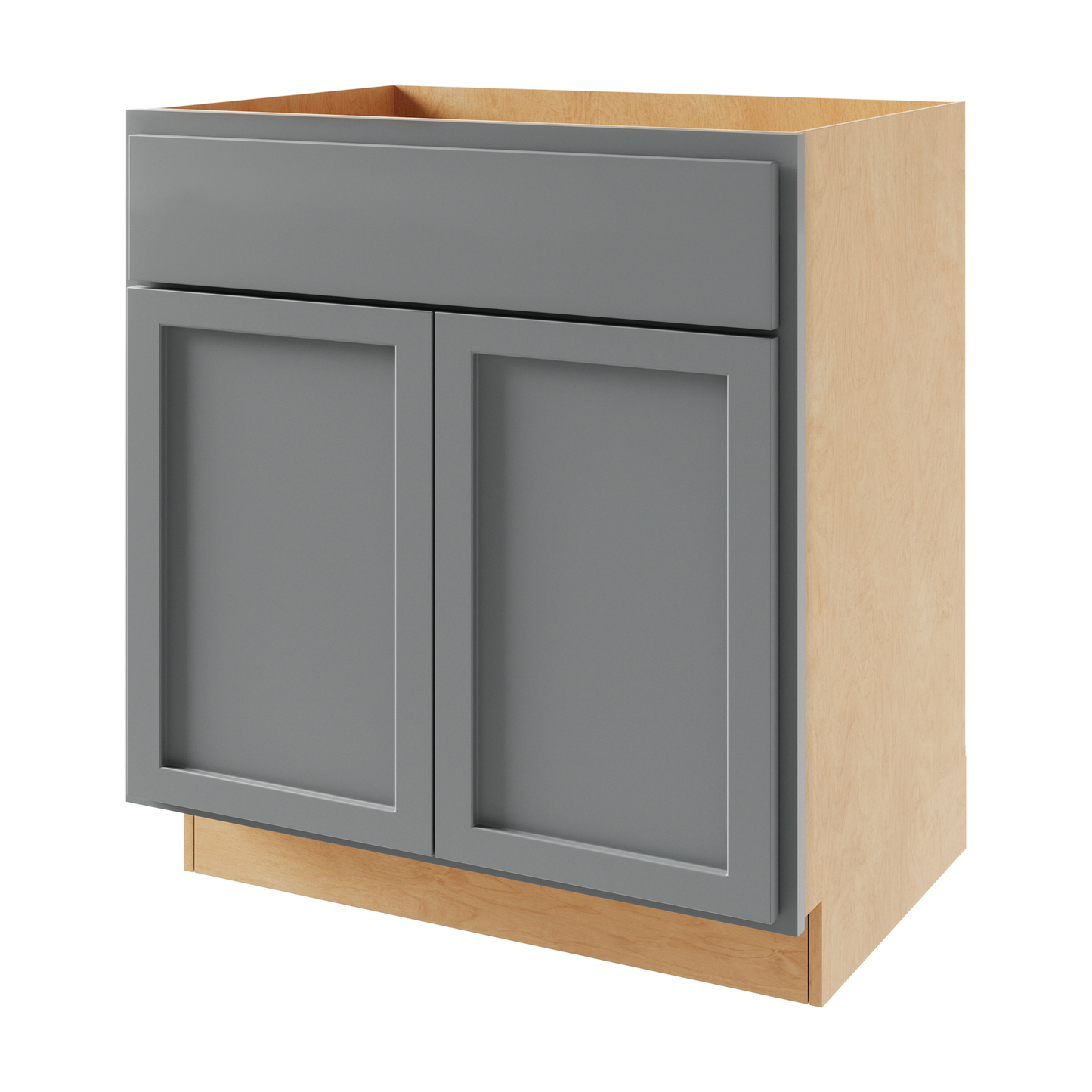 Amishwerks Magnetic Grey Base Cabinets Magnetic Grey 36" Sink Base Cabinet