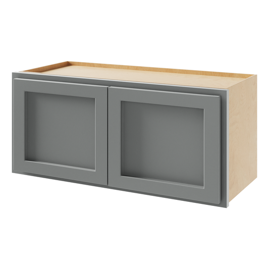 Magnetic Grey 36" x 18" x 24" Refrigerator Wall Cabinet