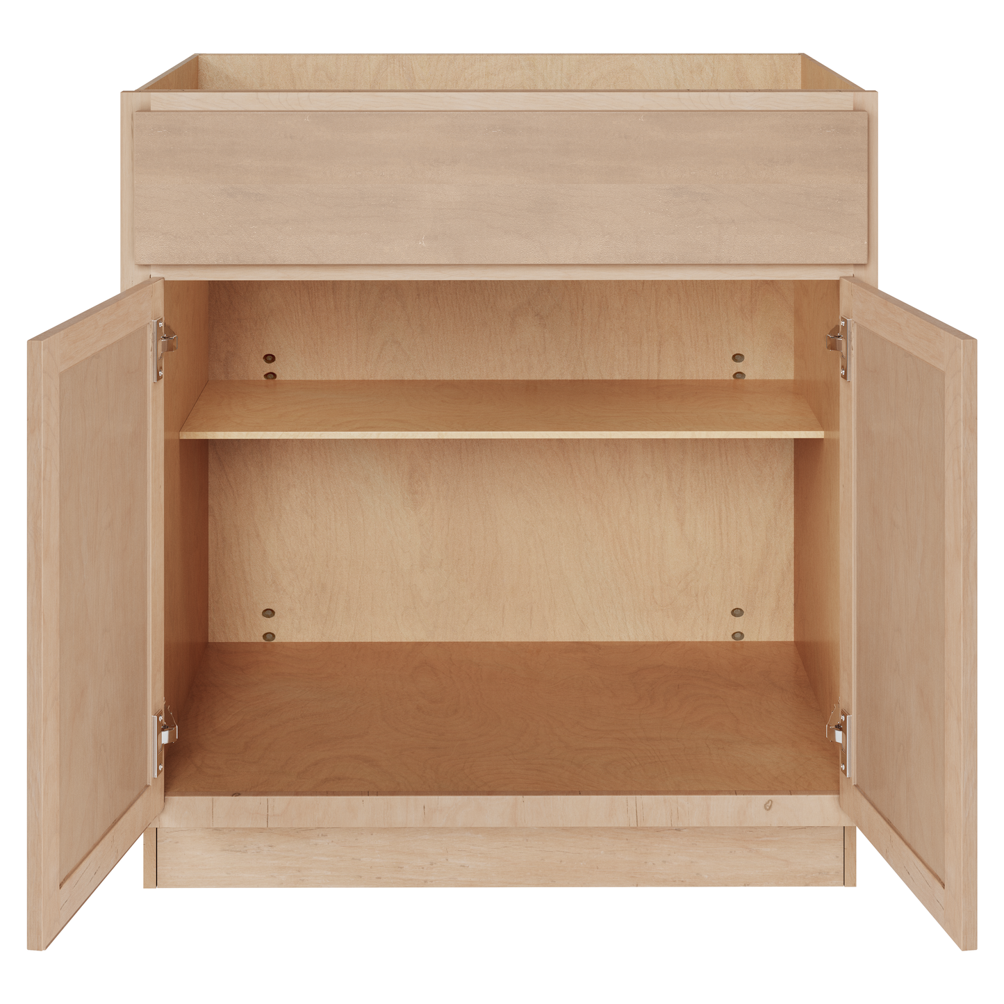 Amishwerks Maple Unfinished Base Cabinets Maple Unfinished 30" Base Cabinet