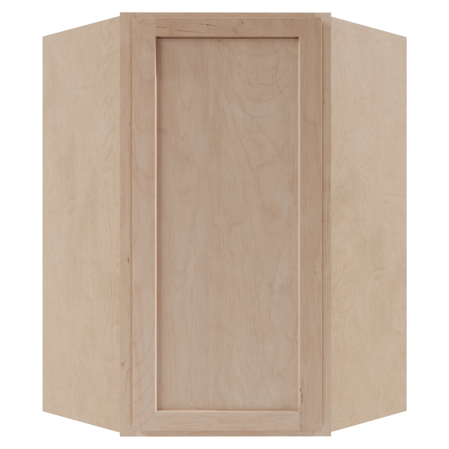 Amishwerks Maple Unfinished Wall Cabinets Maple Unfinished 24" x 30" Diagonal Corner Wall Cabinet