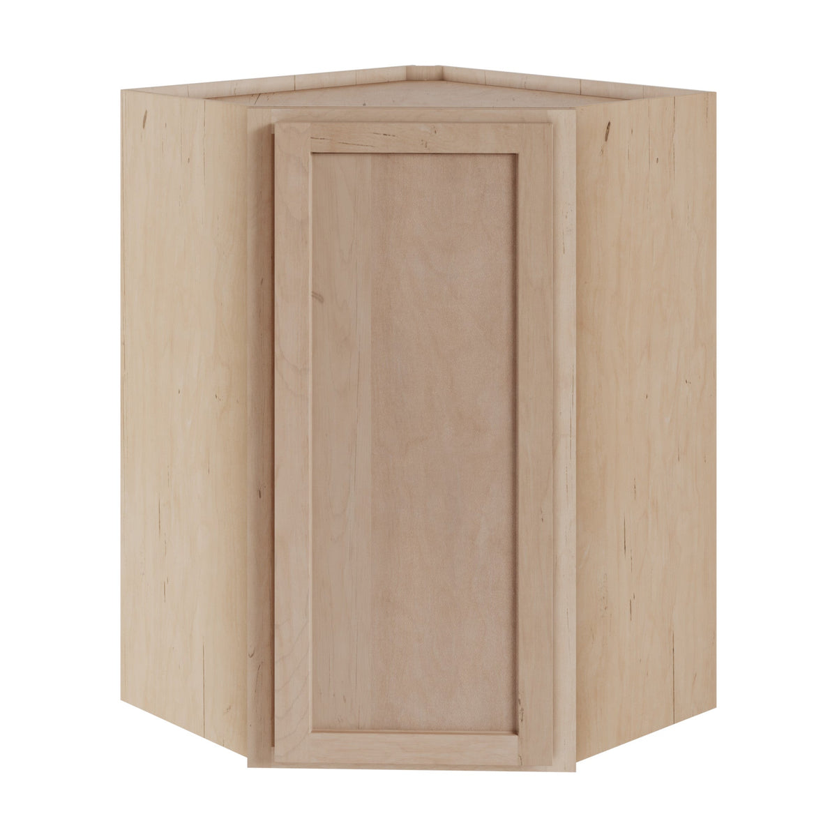 Amishwerks Maple Unfinished Wall Cabinets Maple Unfinished 24" x 30" Diagonal Corner Wall Cabinet