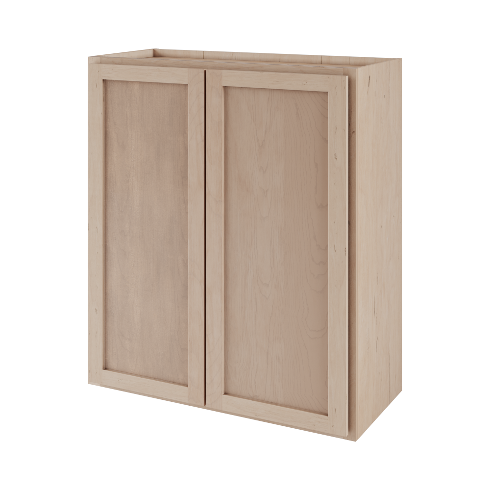 Amishwerks Maple Unfinished Wall Cabinets Maple Unfinished 30" x 36" Wall Cabinet