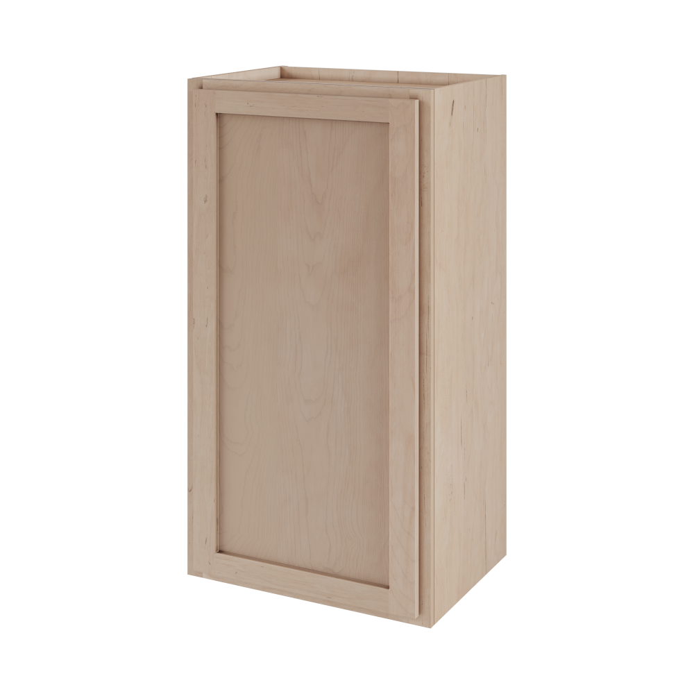 Amishwerks Maple Unfinished Wall Cabinets Maple Unfinished 9" x 36" Wall Cabinet