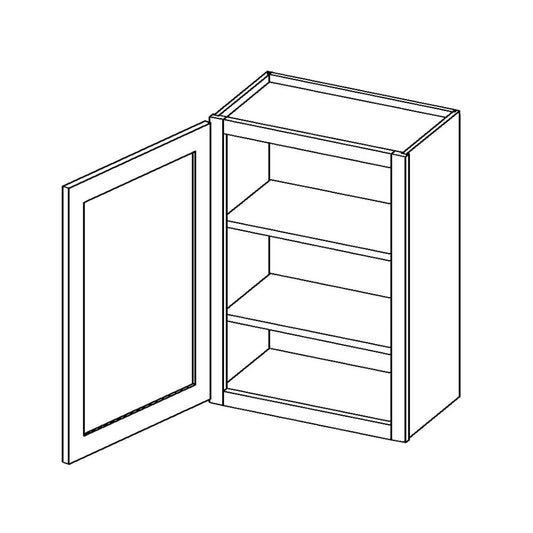 Amishwerks Rustic White Oak Wall Cabinets Rustic White Oak 12" x 30" Wall Cabinet
