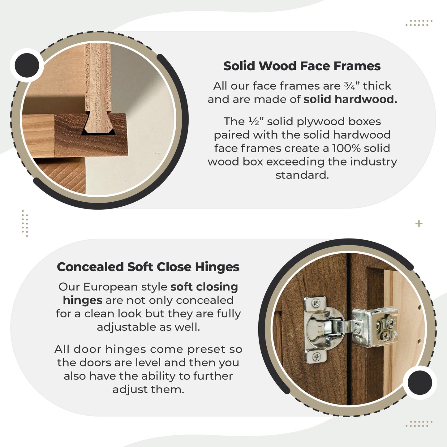 Amishwerks Natural Maple Wall Cabinets Natural Maple 42" x 42" Blind Corner Wall Cabinet