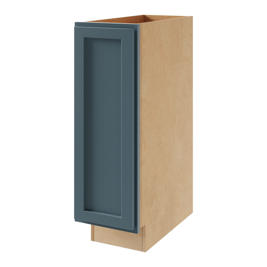 Amishwerks Needlepoint Navy Blue Base Cabinets Needlepoint Navy Blue 12" Full Height Door Base Cabinet