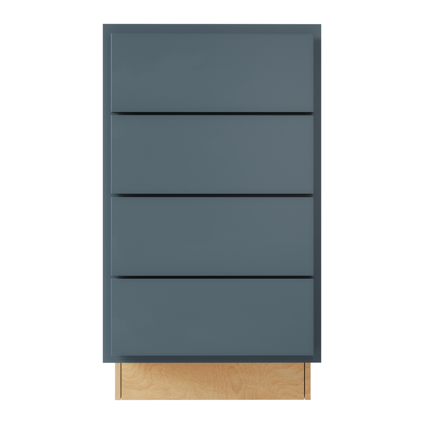 Amishwerks Needlepoint Navy Blue Base Cabinets Needlepoint Navy Blue 24" 4-Drawer Base Cabinet