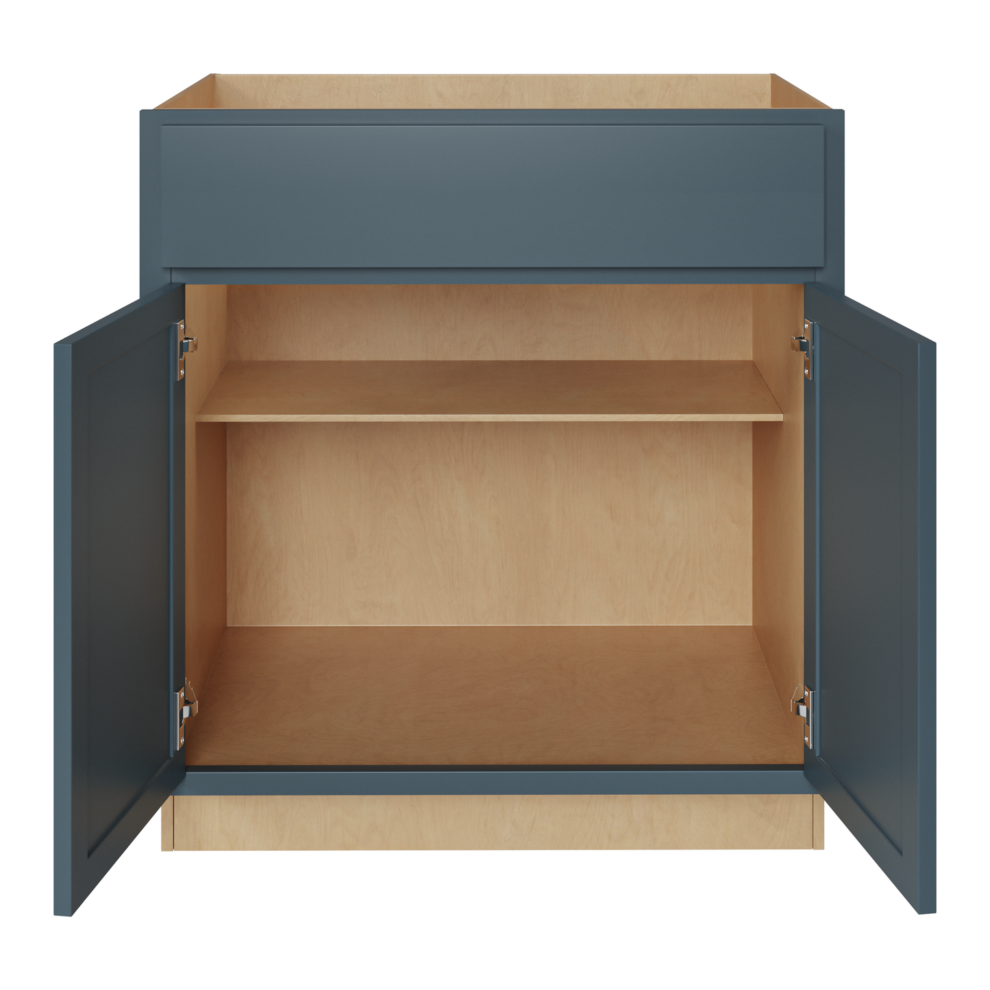 Amishwerks Needlepoint Navy Blue Base Cabinets Needlepoint Navy Blue 24" Base Cabinet