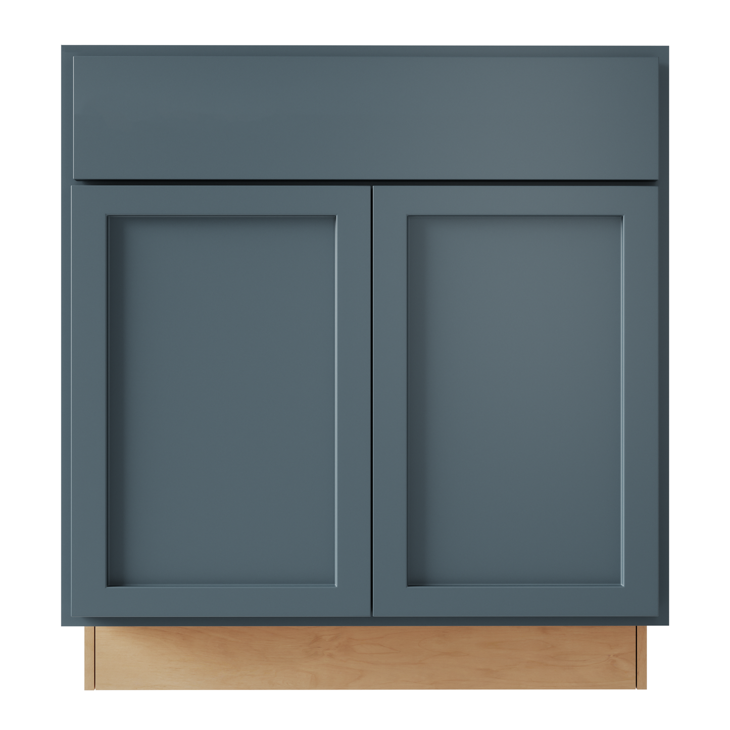 Amishwerks Needlepoint Navy Blue Base Cabinets Needlepoint Navy Blue 36" Sink Base Cabinet