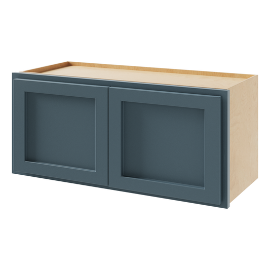 Amishwerks Needlepoint Navy Blue Wall Cabinets Needlepoint Navy Blue 36" x 24" x 12" Wall Cabinet
