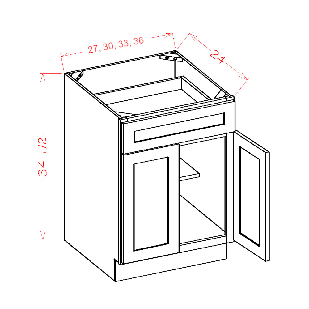 Pure White 27" Base Cabinet