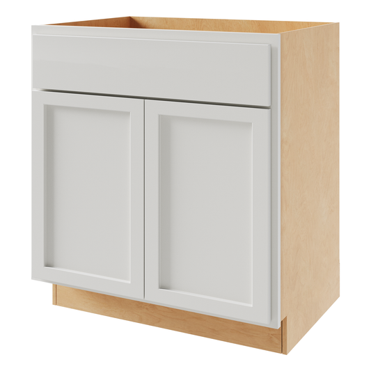 Amishwerks Pure White Base Cabinets Pure White 30" Base Cabinet