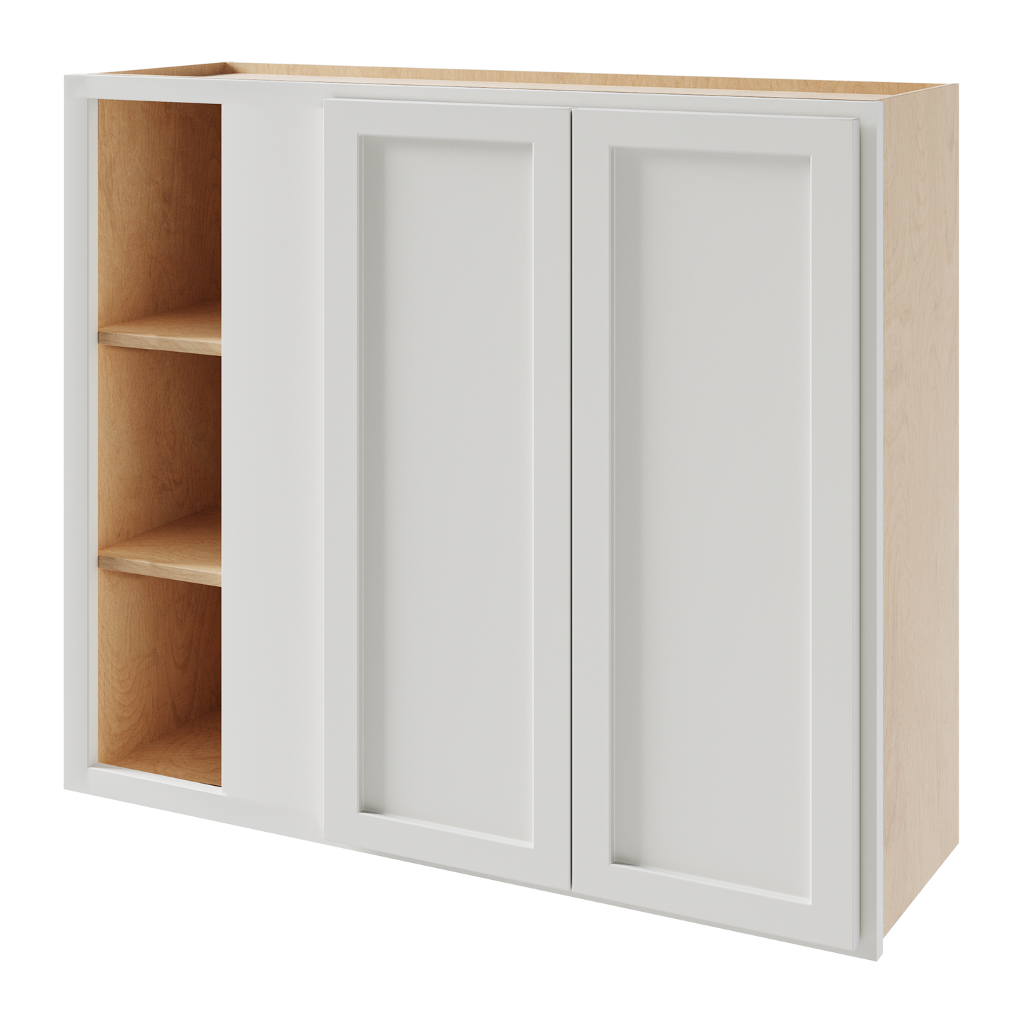 Amishwerks Pure White Wall Cabinets Pure White 39" x 36" Blind Corner Wall Cabinet