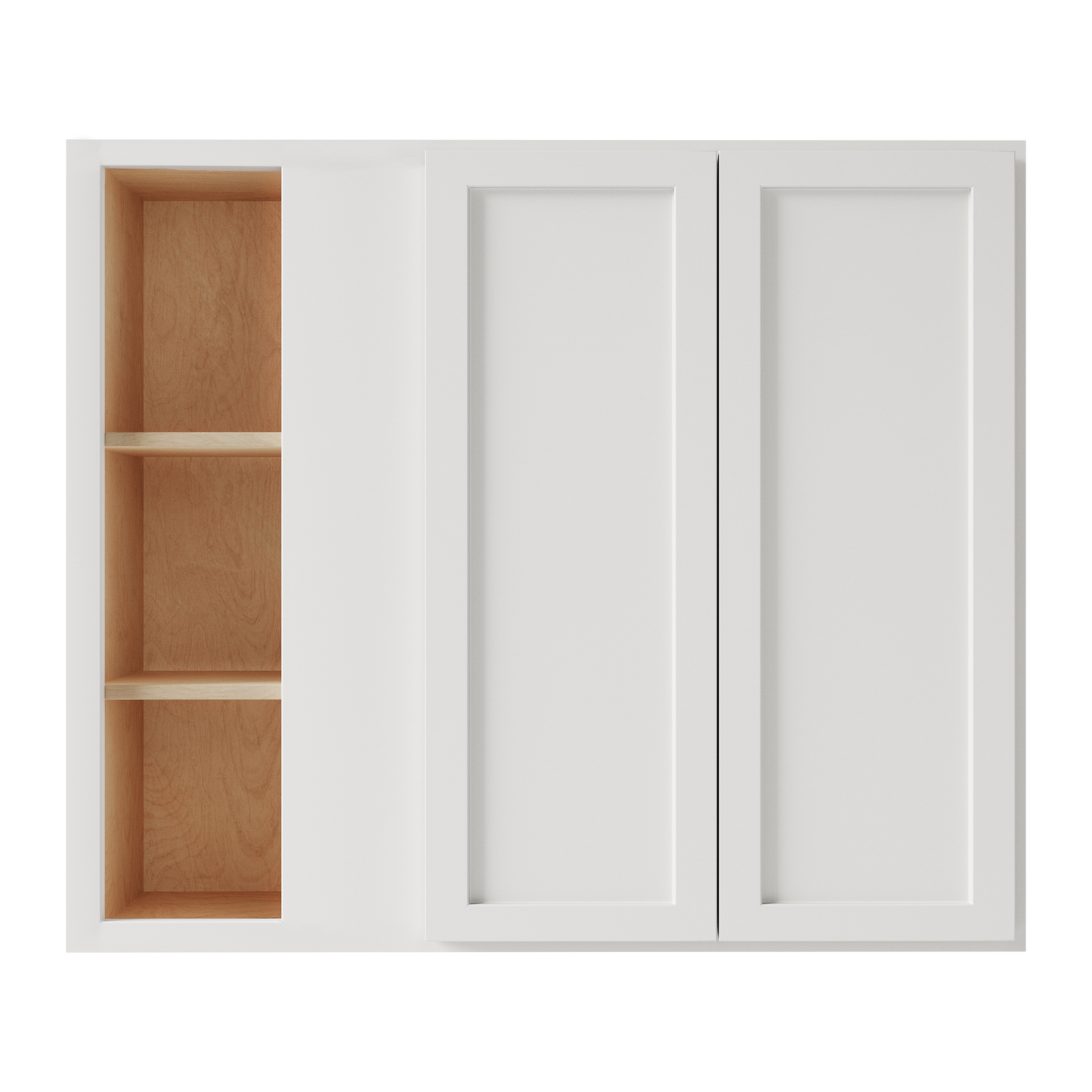 Amishwerks Pure White Wall Cabinets Pure White 39" x 36" Blind Corner Wall Cabinet