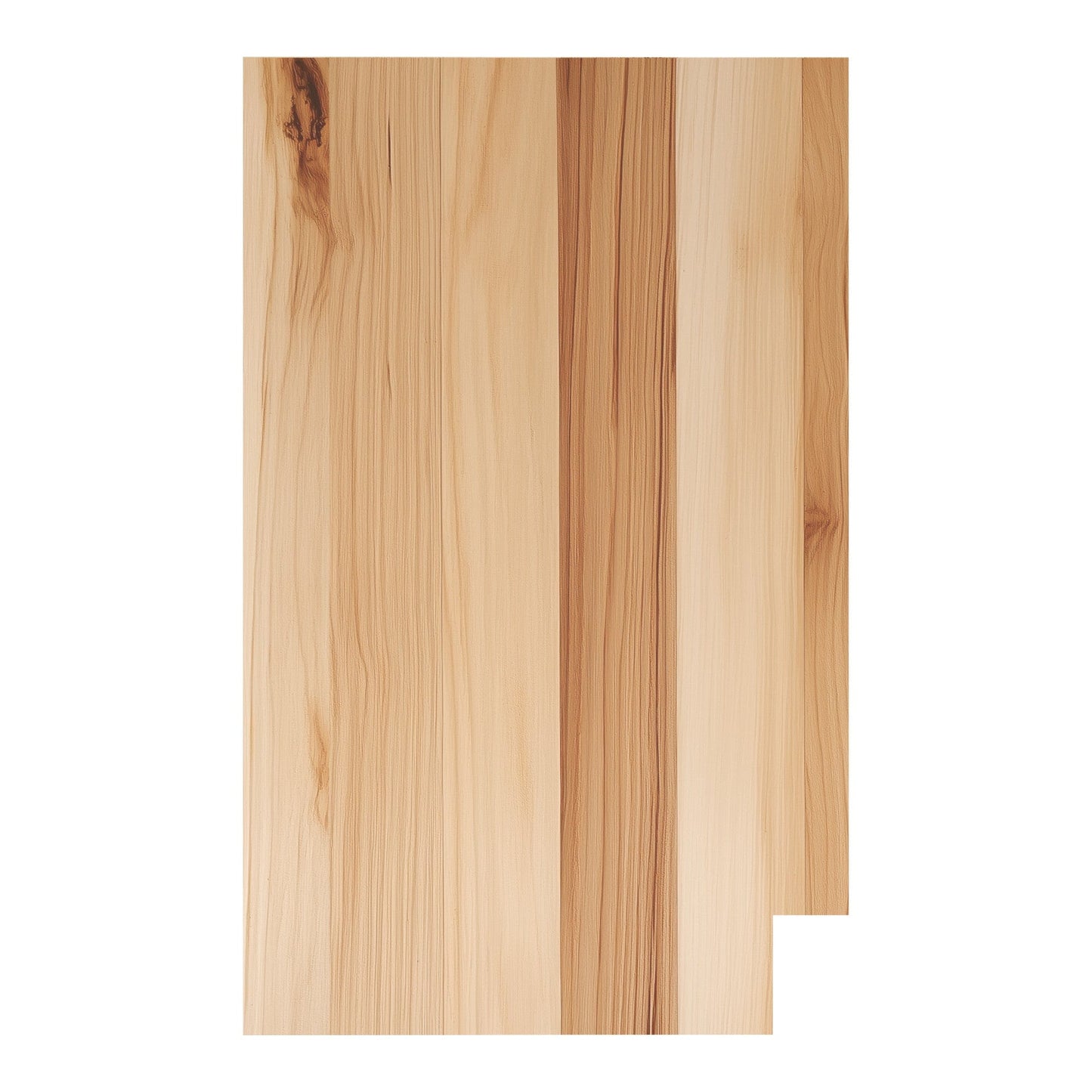 Rustic White Oak Base End Panel (Left)