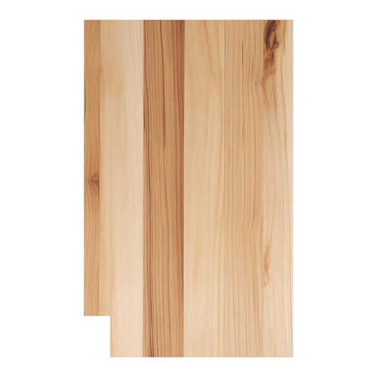 Rustic White Oak Base End Panel (Right)