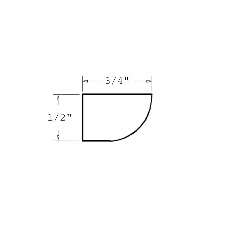 Amishwerks Rustic Hickory Accessories Rustic Hickory Shoe Molding