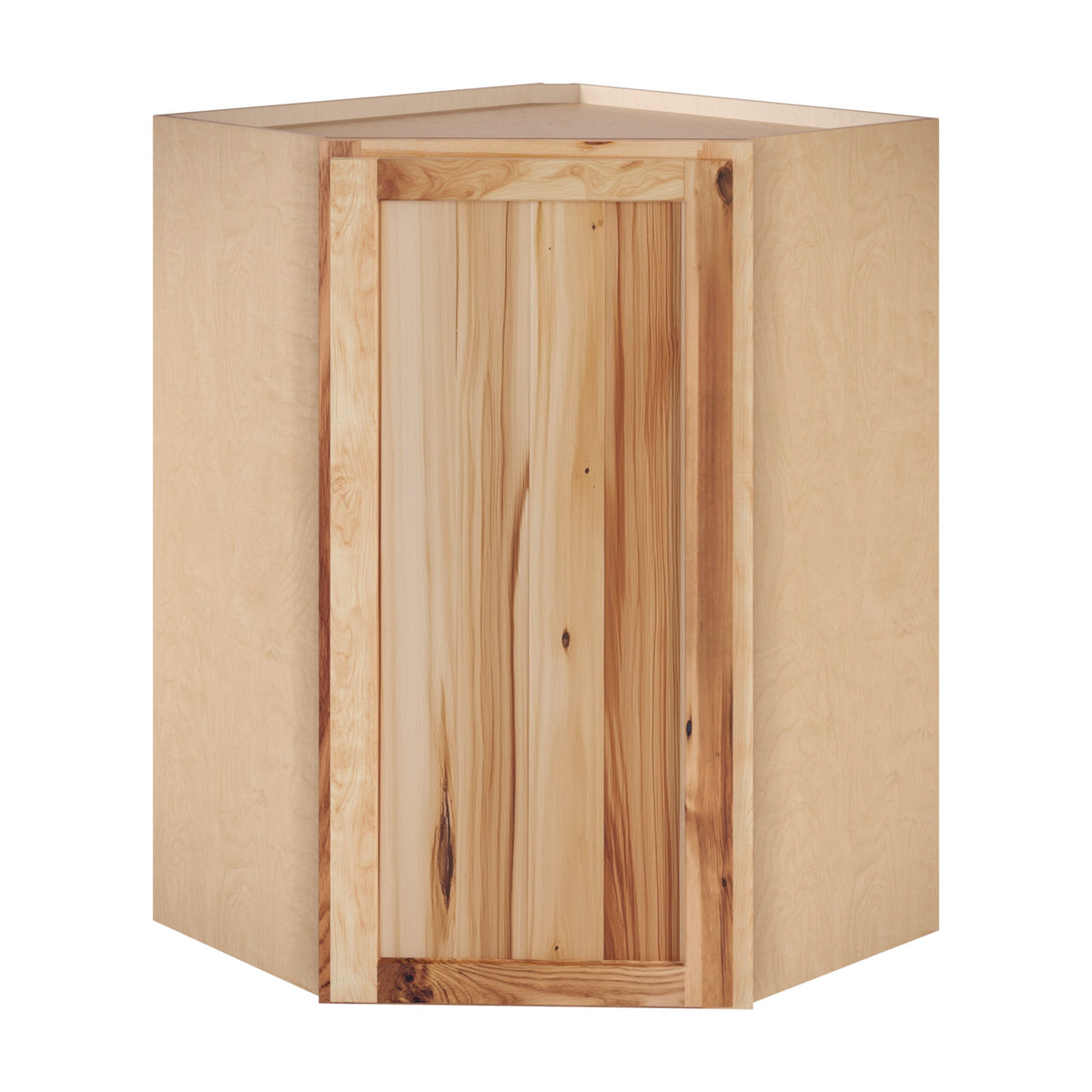 Amishwerks Rustic Hickory Wall Cabinets Rustic Hickory 24" x 36" Diagonal Corner Wall Cabinet