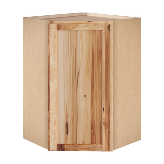 Amishwerks Rustic Hickory Wall Cabinets Rustic Hickory 24" x 36" Diagonal Corner Wall Cabinet