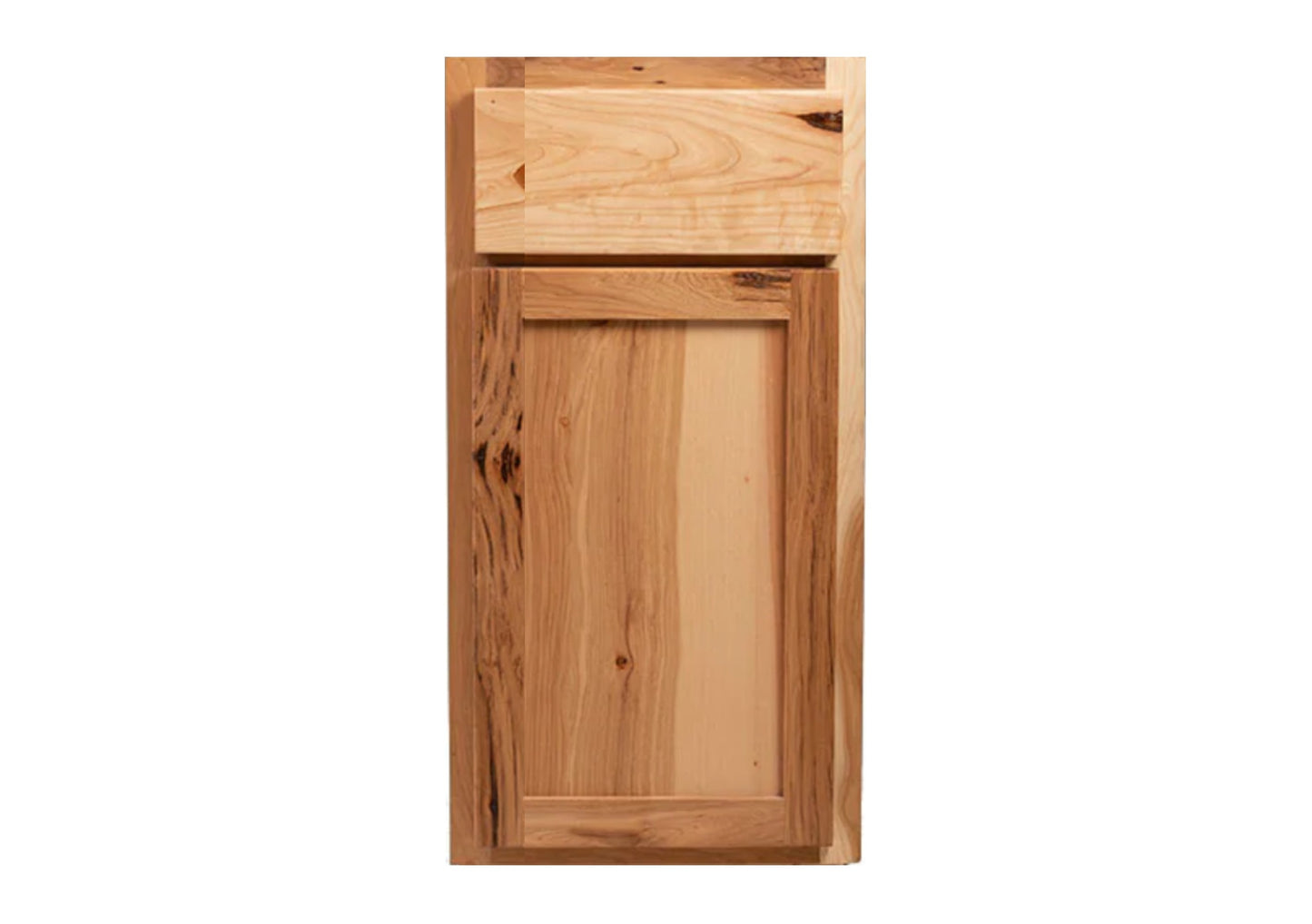 Backwoods Cabinetry 10x10 L-Shaped Rustic Hickory Kitchen Cabinets - 10x10 L-Shaped Kitchen Design Layout