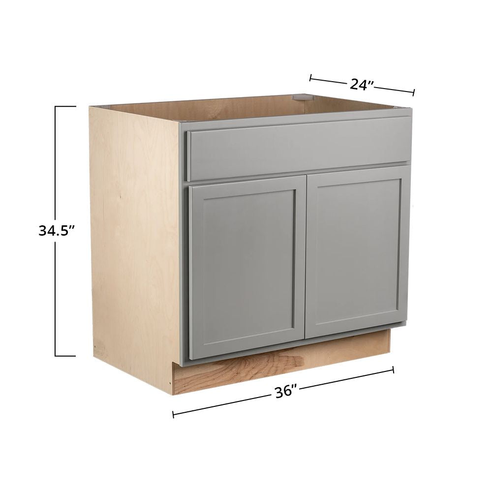 Amishwerks Magnetic Grey Base Cabinets Magnetic Grey 36" Base Cabinet