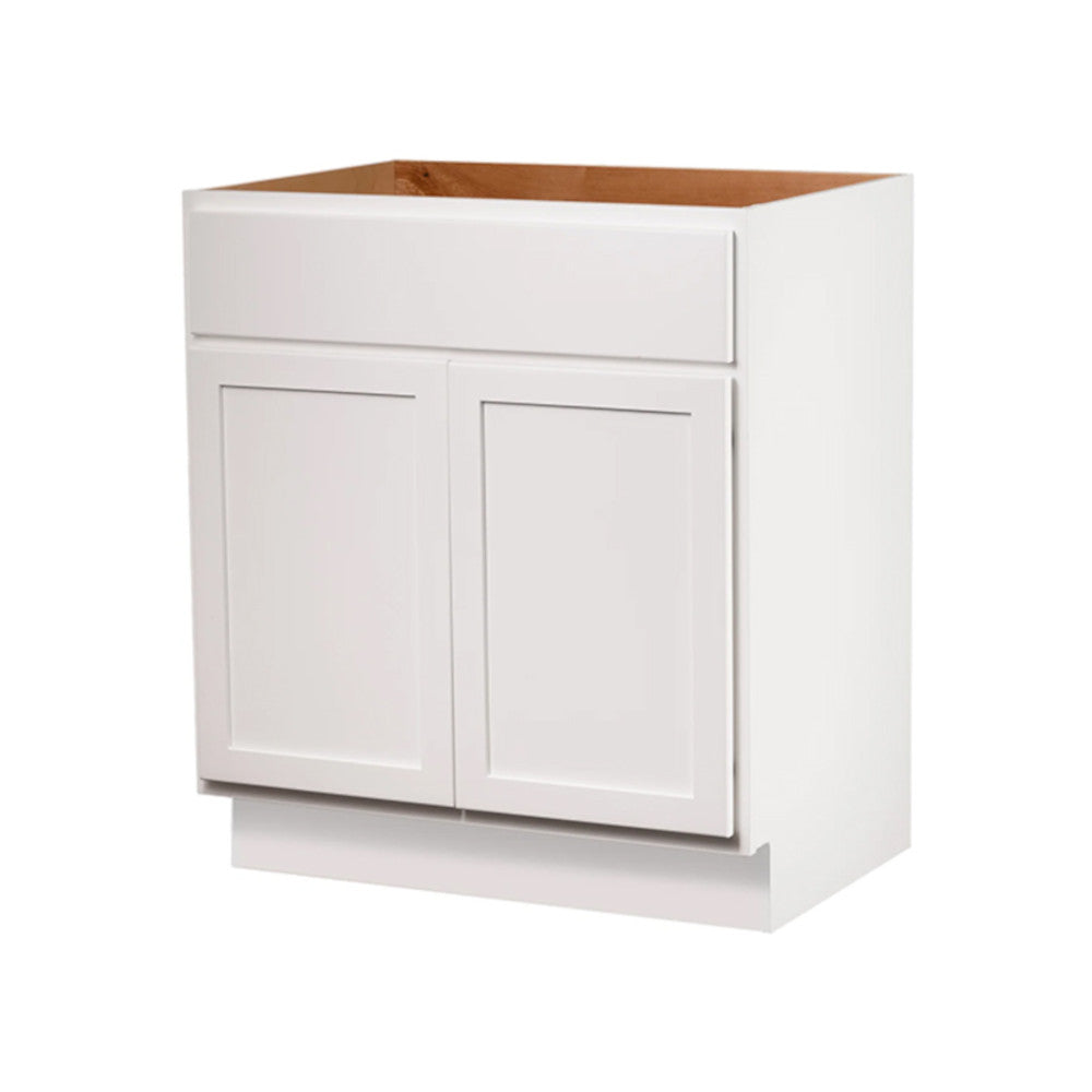 Backwoods Cabinetry Pure White Bathroom Vanities Pure White 36" Bathroom Vanity Sink Base Cabinet