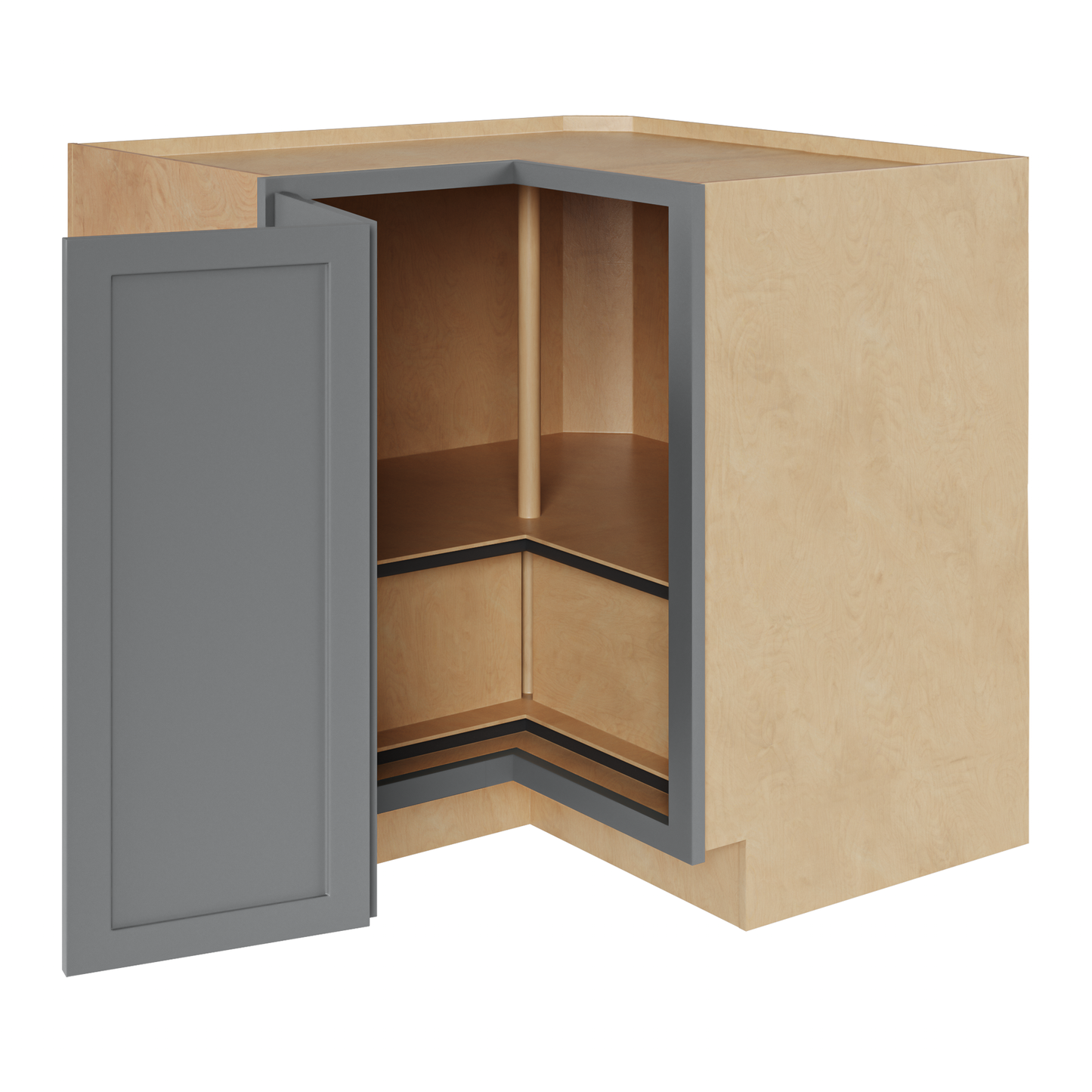 Magnetic Grey 36" Lazy Susan Corner Base Cabinet