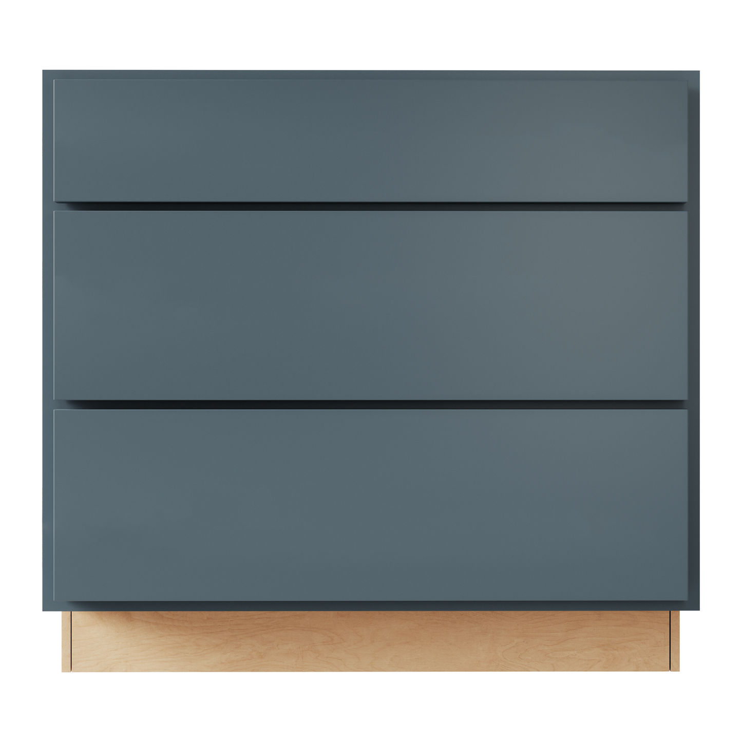 Needlepoint Navy Blue 36" 3-Drawer Base Cabinet