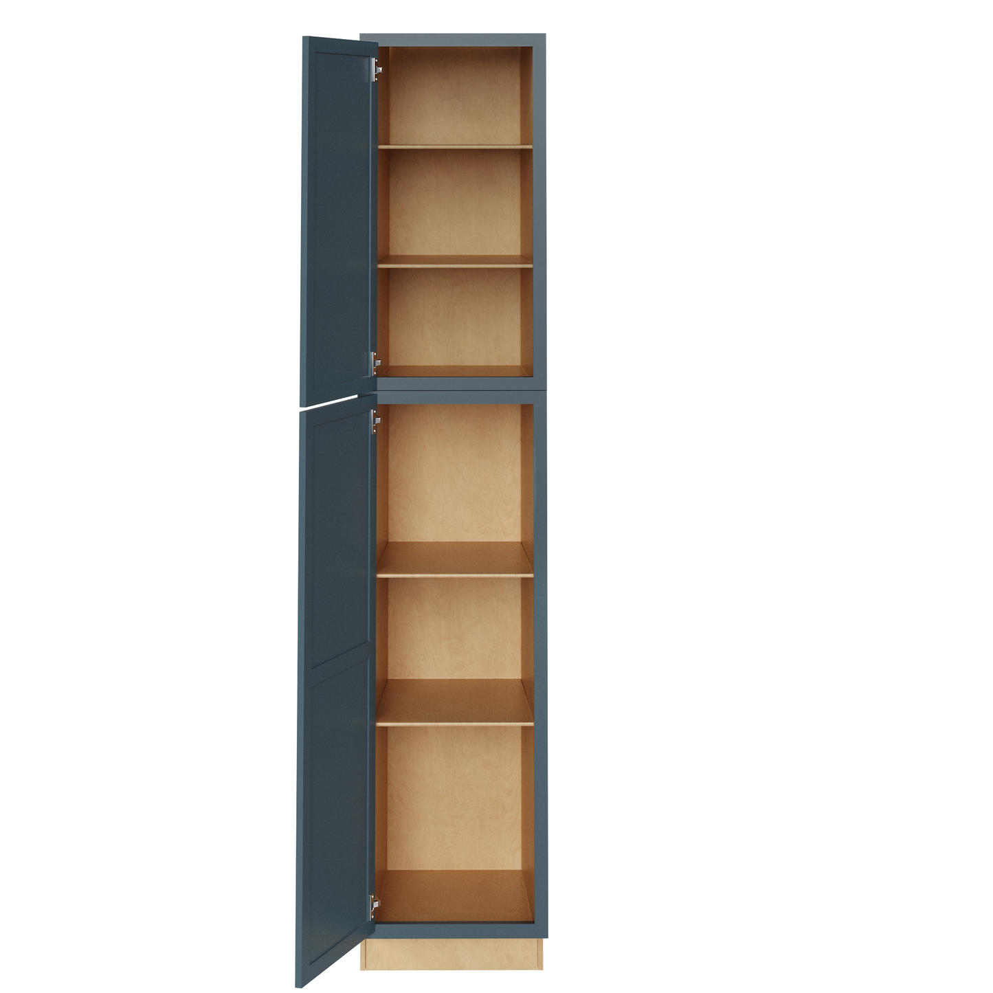 Needlepoint Navy Blue 24" x 84" Tall Pantry Linen Cabinet