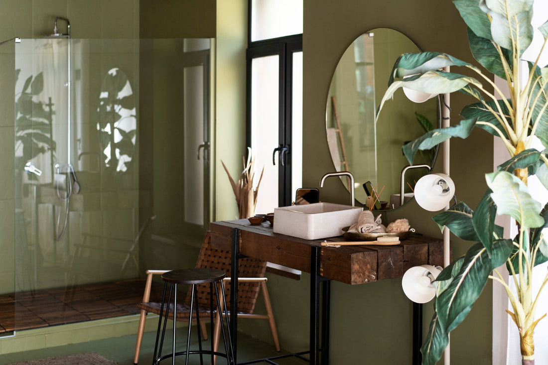 rustic farmhouse bathroom vanity