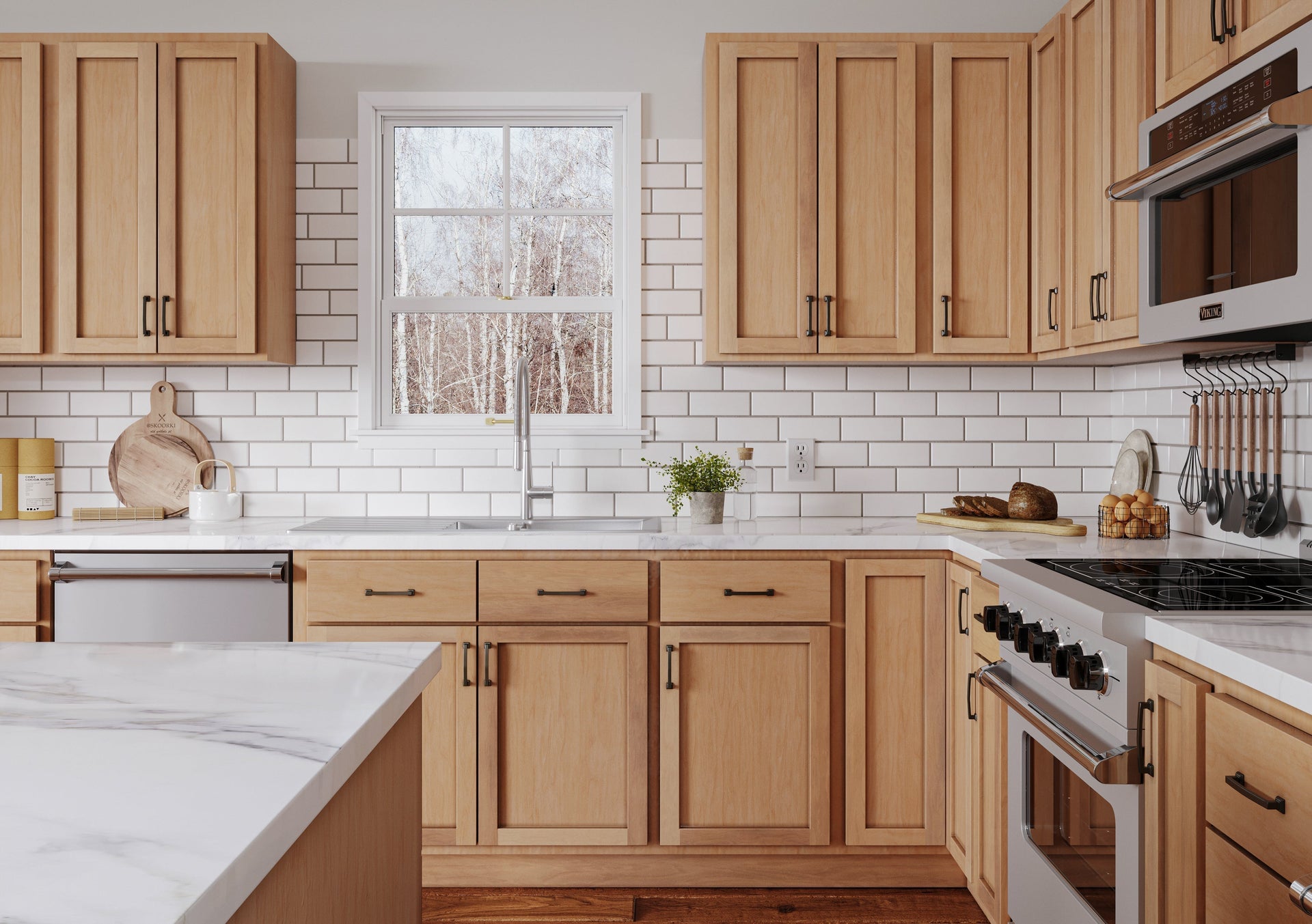 Cherry Unfinished Kitchen Cabinets 10...