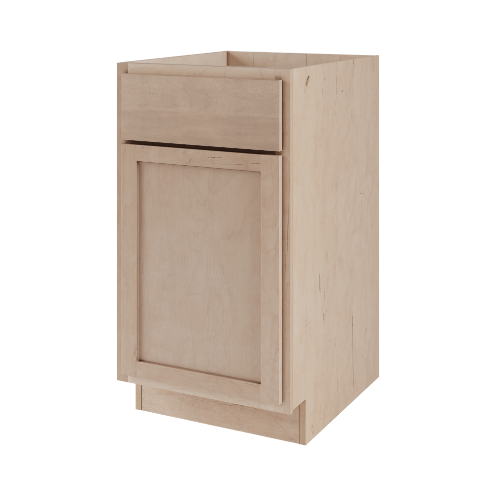 Amishwerks Cherry Unfinished Base Cabinets Cherry Unfinished 18" Base Cabinet