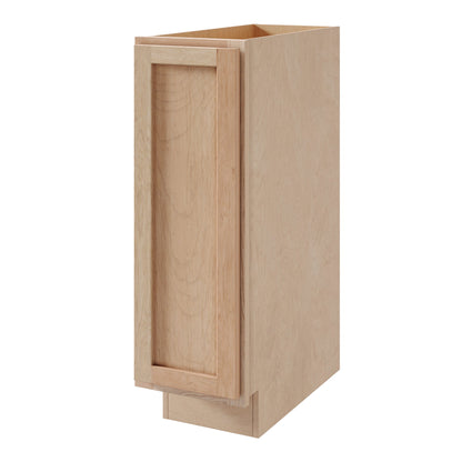 Amishwerks Cherry Unfinished Base Cabinets Cherry Unfinished 9" Full Height Door Base Cabinet