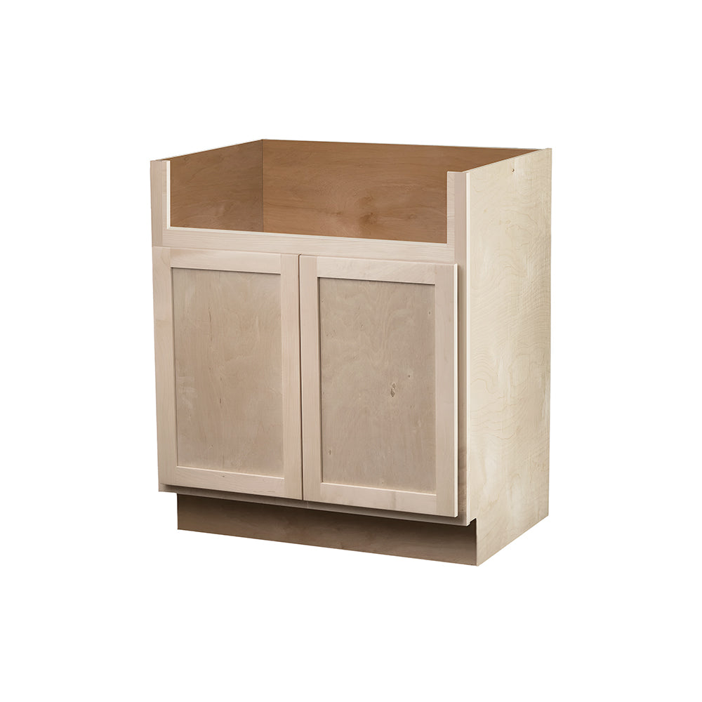 Amishwerks Cherry Unfinished Base Cabinets Maple Unfinished 36" Farmhouse Sink Base Cabinet