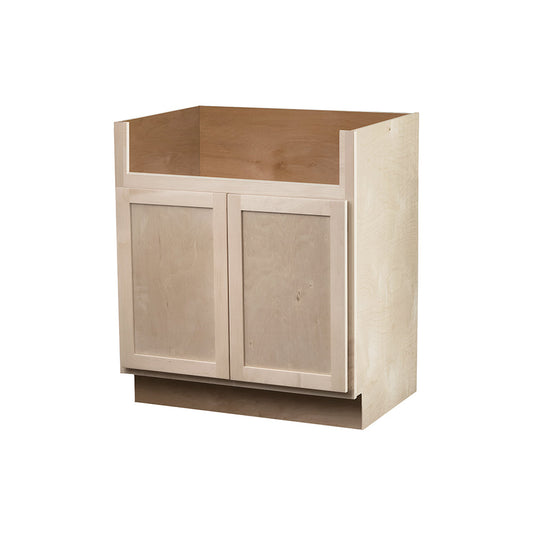 Amishwerks Cherry Unfinished Base Cabinets Maple Unfinished 36" Farmhouse Sink Base Cabinet