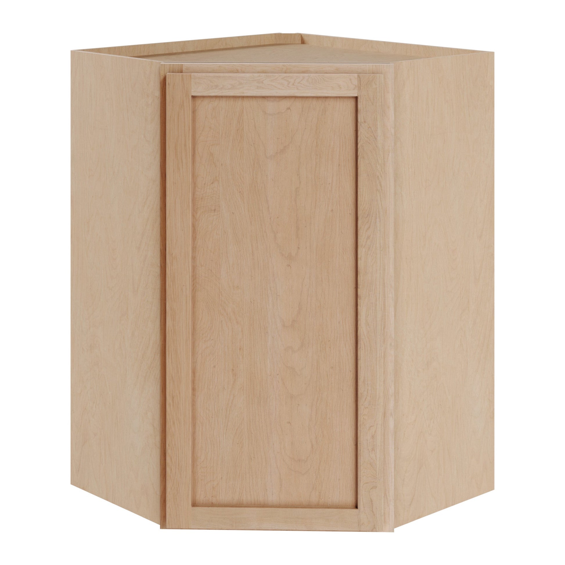 Amishwerks Cherry Unfinished Wall Cabinets Cherry Unfinished 24" x 30" Diagonal Corner Wall Cabinet