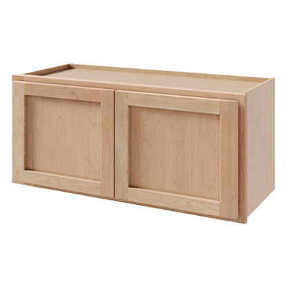 Amishwerks Cherry Unfinished Wall Cabinets Cherry Unfinished 36" x 12" x 12" Wall Cabinet