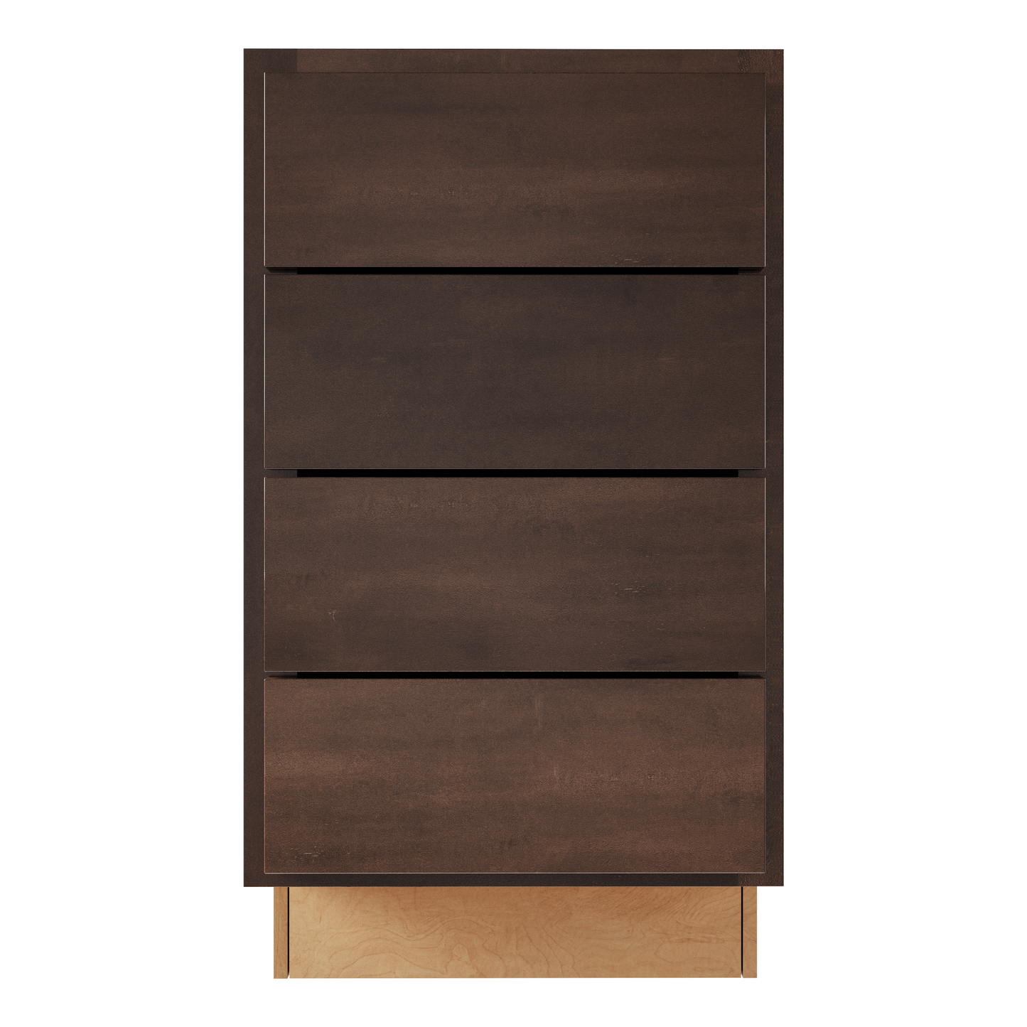 Amishwerks Espresso Base Cabinets Espresso 18" 4-Drawer Base Cabinet