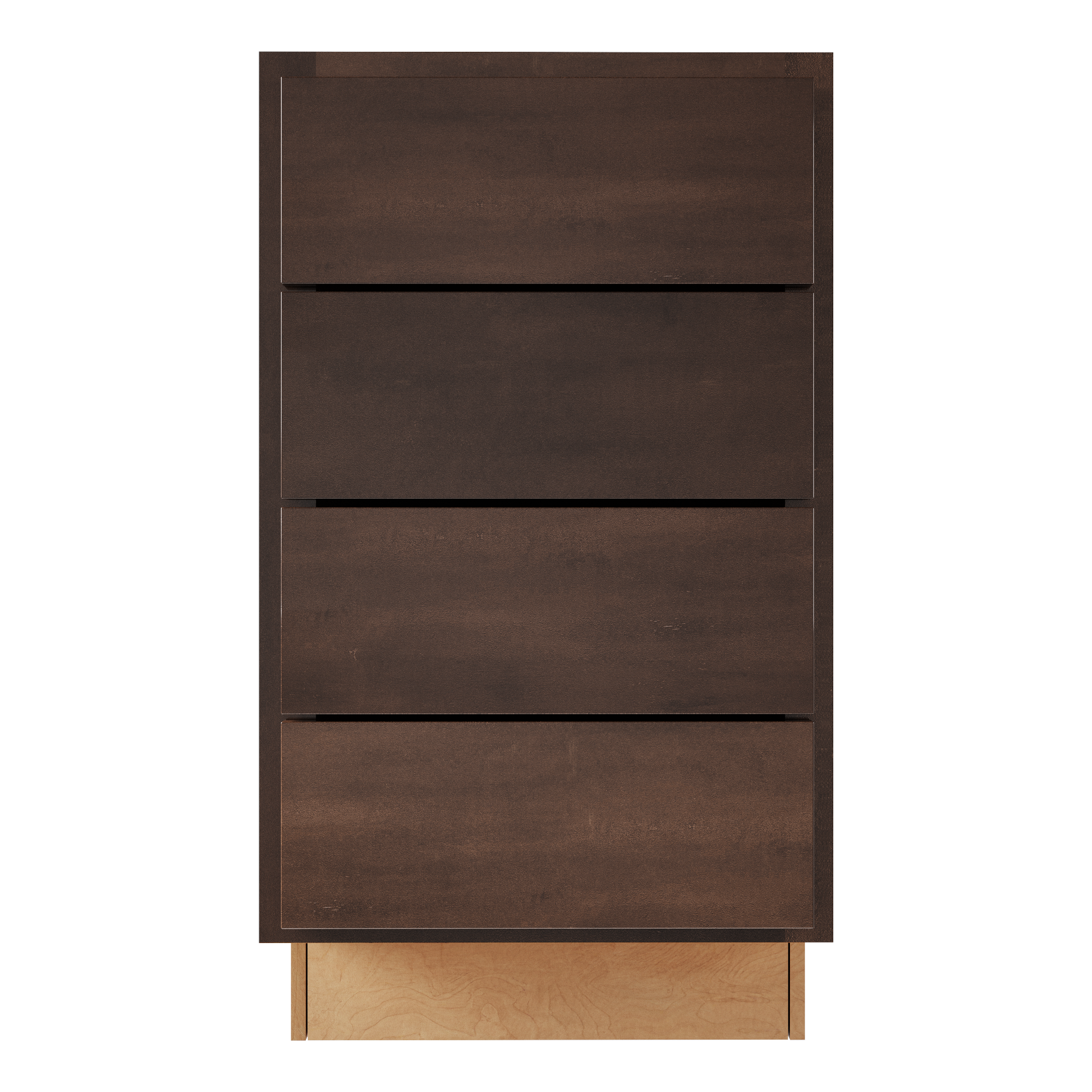 Amishwerks Espresso Base Cabinets Espresso 18" 4-Drawer Base Cabinet